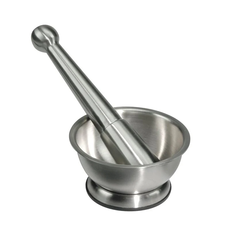 Mortaio Con Pestello In Acciaio Inox