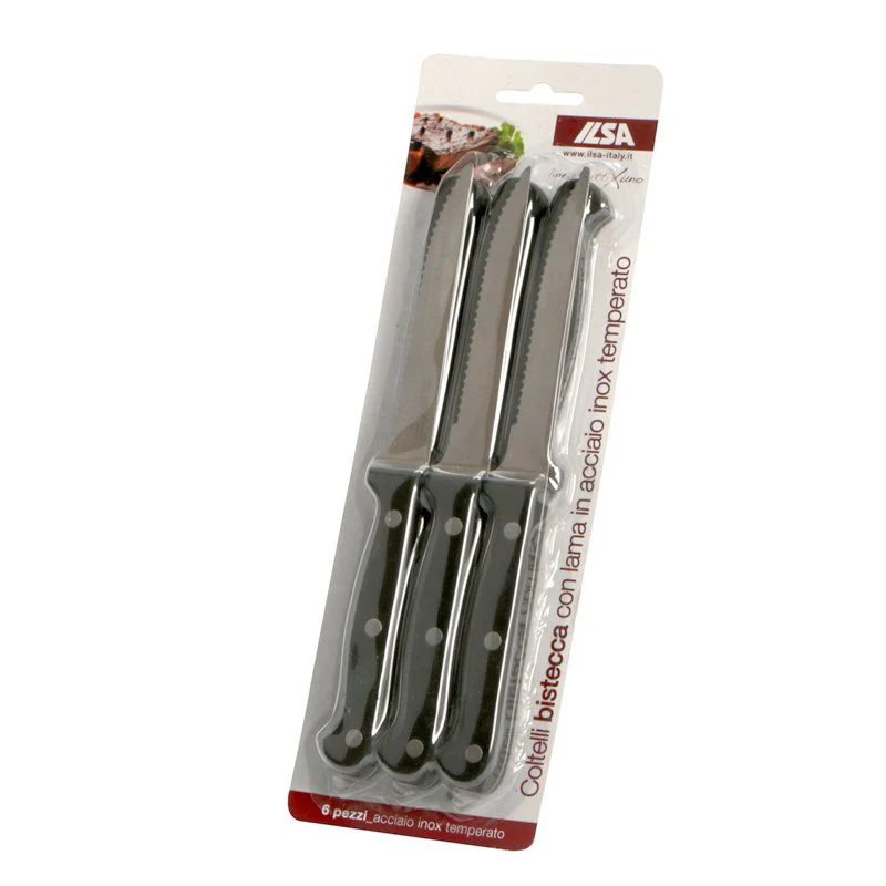 TuttiXUno Coltello Bistecca In Acciaio Inox - Set 6 Pz