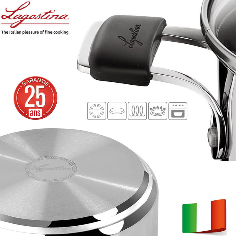 Tempra Set Pentole In Acciaio Inox - Set 9 Pz - Image 3