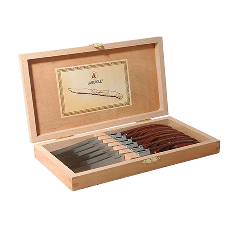 Coltello Bistecca In Acciaio Inox Pakkawood - Set 6 Pz - Image 2