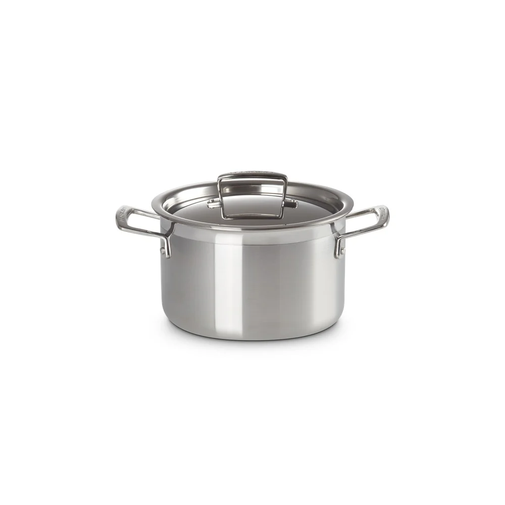 Acciaio Inox Casseruola Alta Con Coperchio In Acciaio Inox