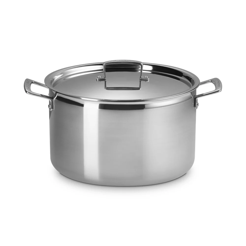 Acciaio Inox Casseruola Alta Con Coperchio In Acciaio Inox - Image 19