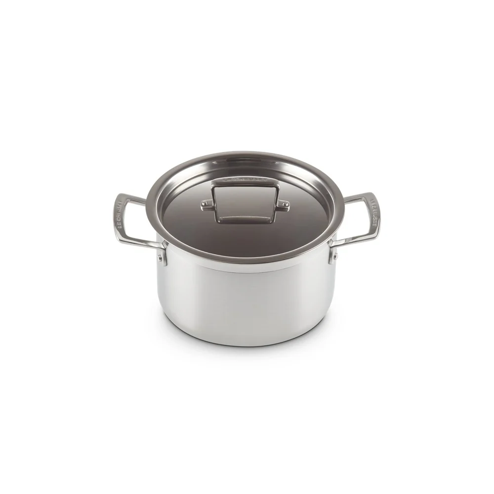 Acciaio Inox Casseruola Alta Con Coperchio In Acciaio Inox - Image 2