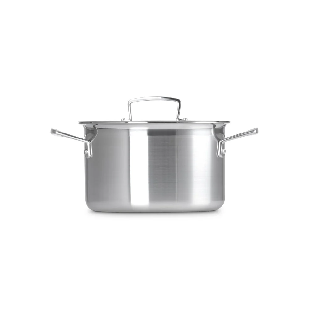 Acciaio Inox Casseruola Alta Con Coperchio In Acciaio Inox - Image 9