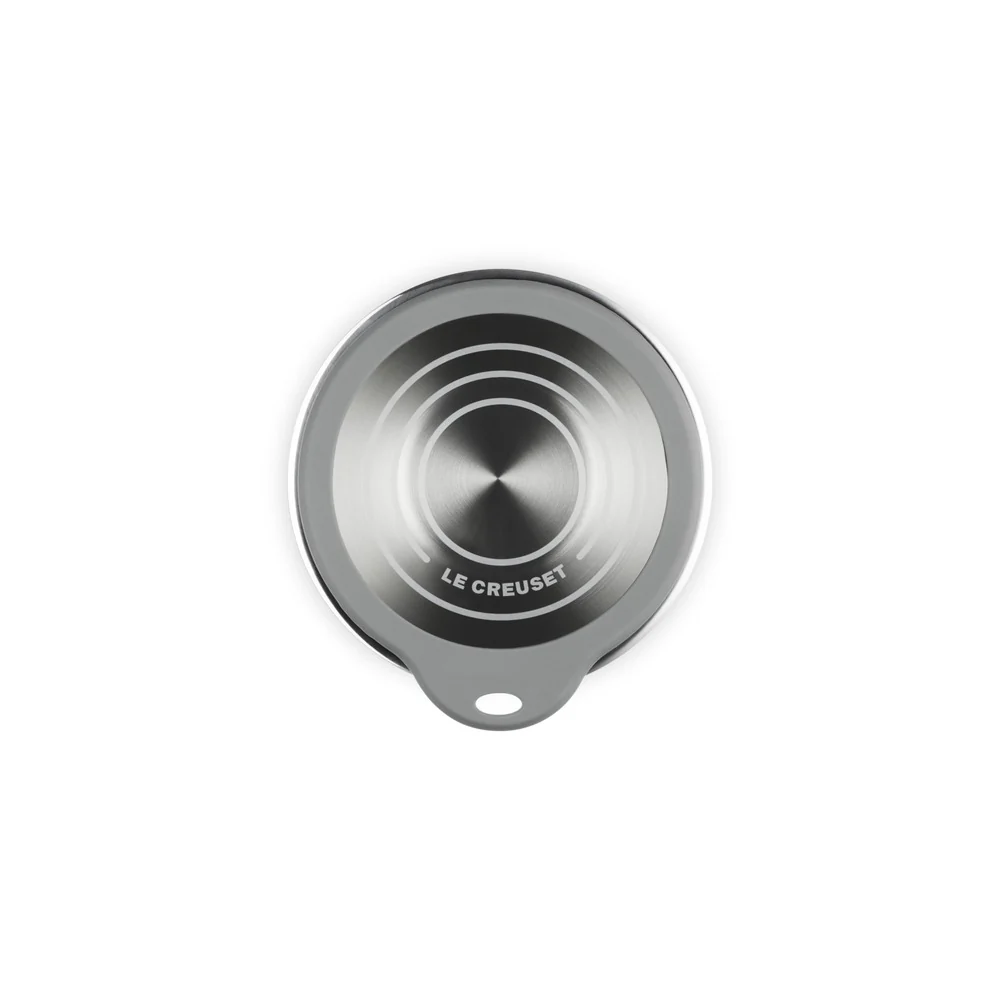Acciaio Inox Ciotola per Impasto In Acciaio Inox Con Coperchio in Vetro e Bordo In Silicone - Image 3