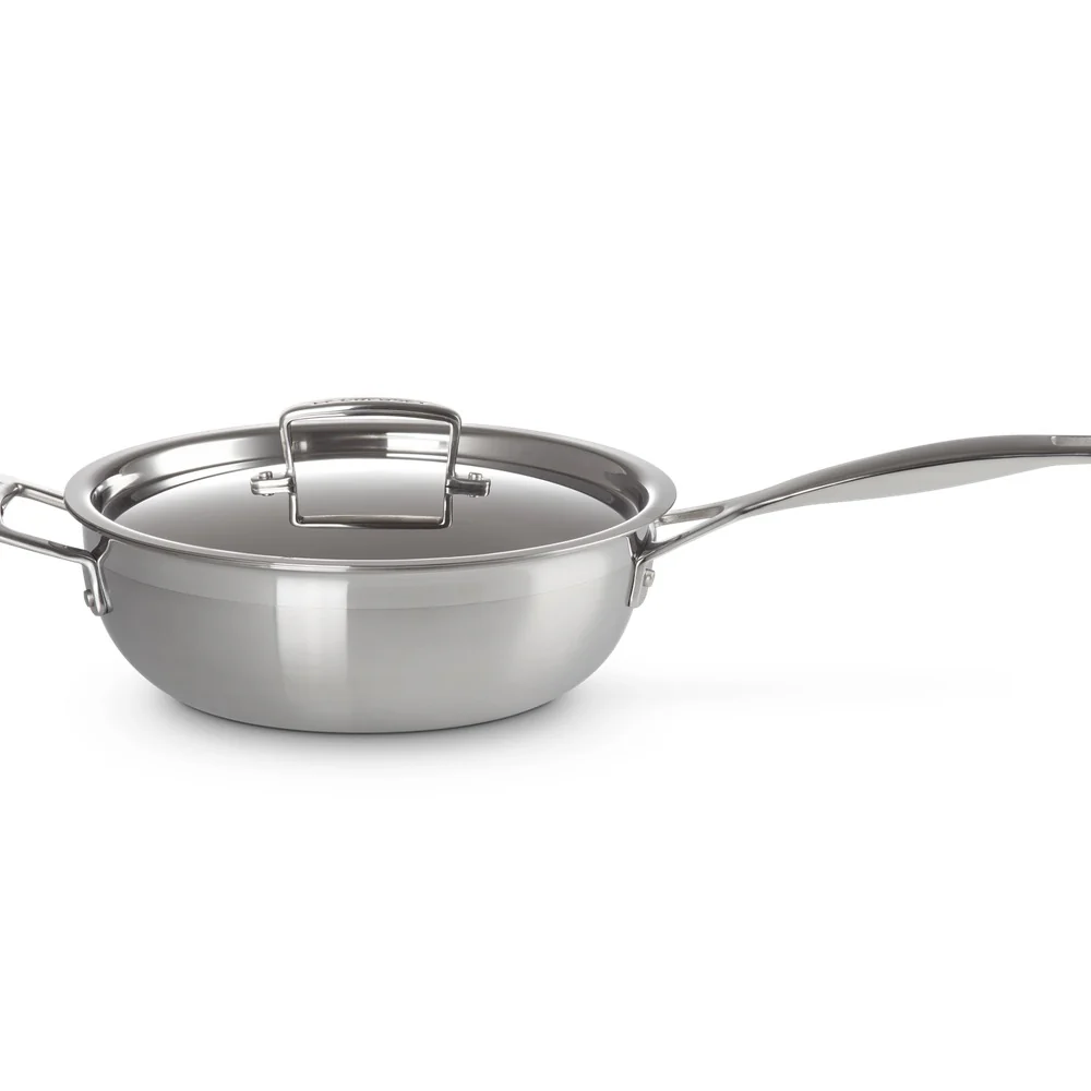 Acciaio Inox Padella Dello Chef Padella Alta Svasata Antiaderente Con Coperchio In Acciaio Inox