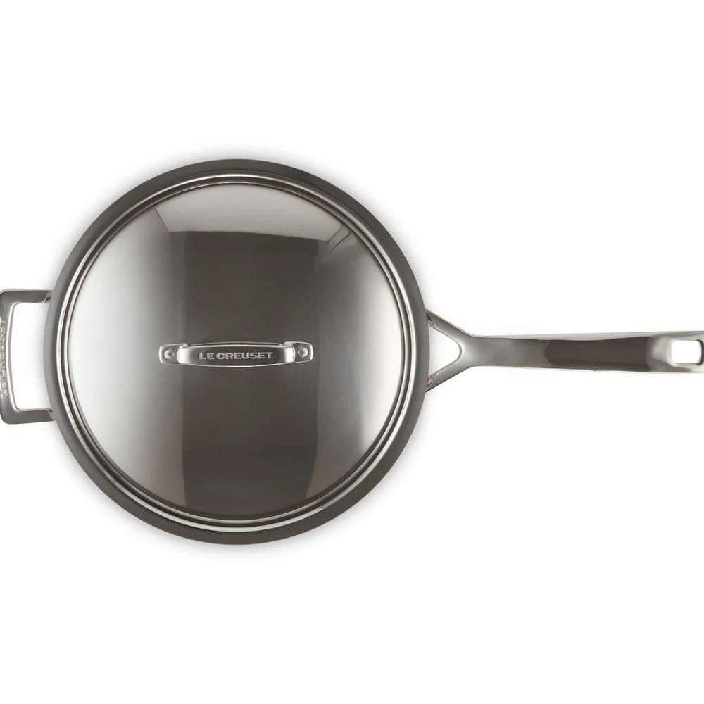 Acciaio Inox Padella Dello Chef Padella Alta Svasata Antiaderente Con Coperchio In Acciaio Inox - Image 4