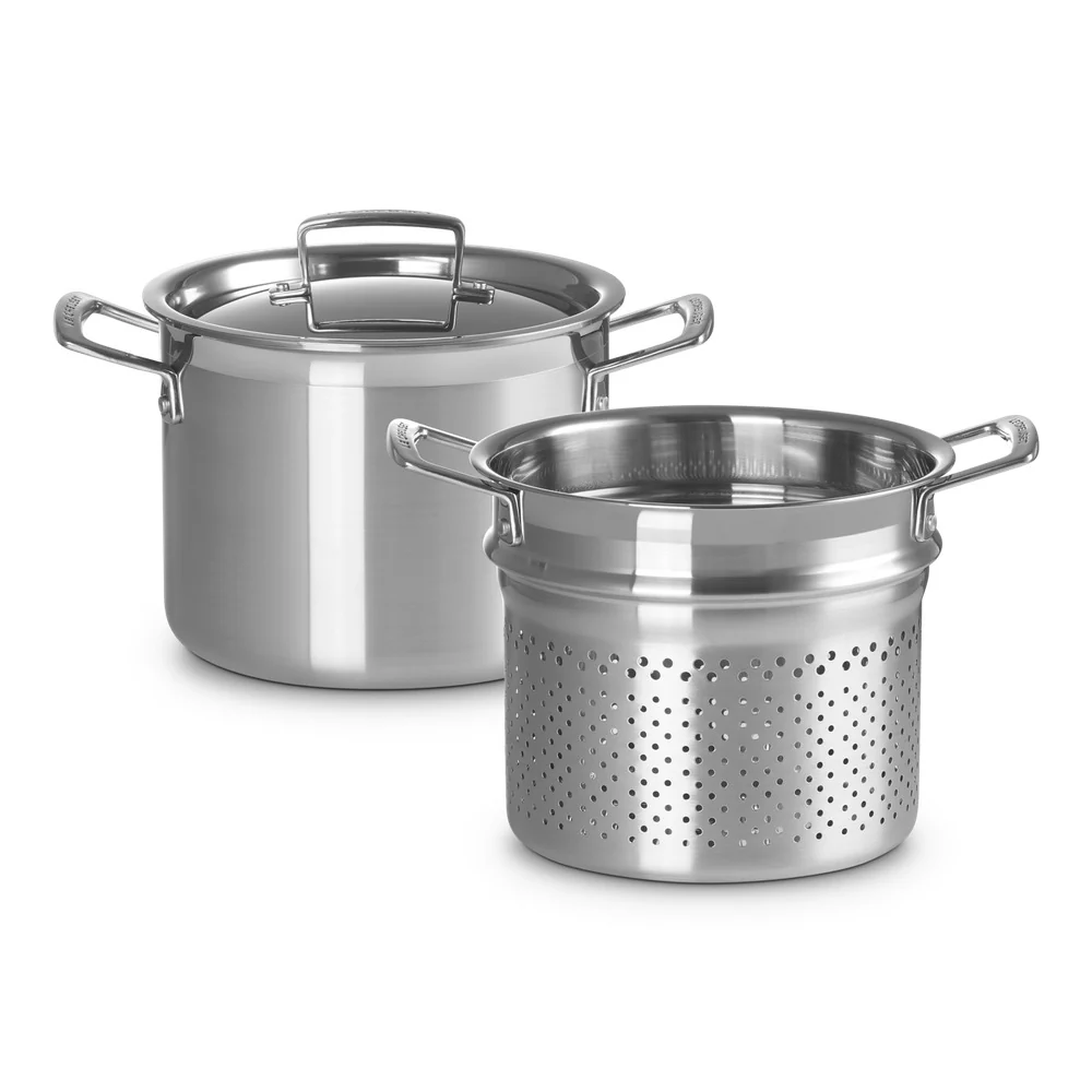 Acciaio Inox Pastaiola Casseruola Alta Con Scolapasta In Acciaio Inox 3-Ply - Image 3