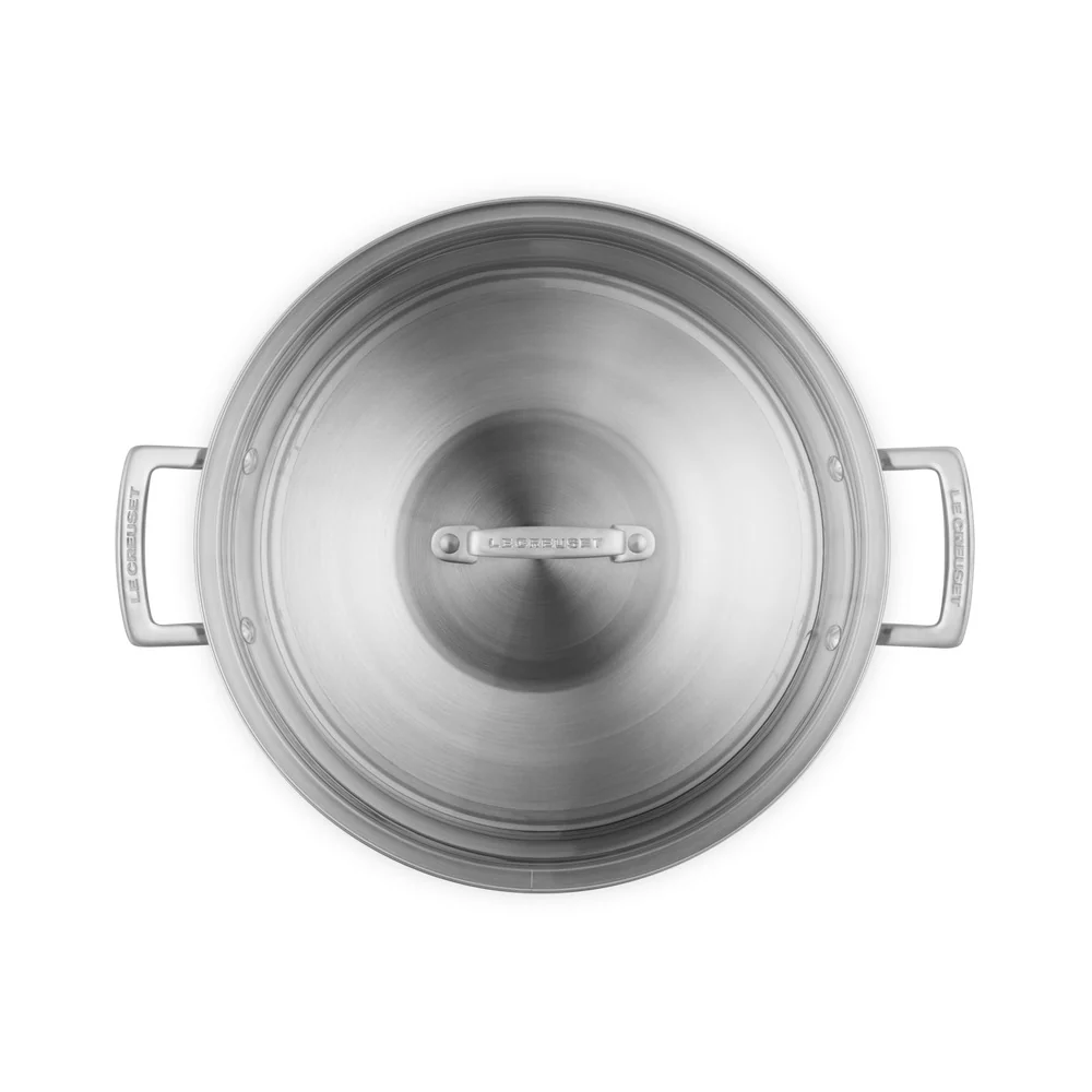 Acciaio Inox Wok In Acciaio Inox Con Coperchio In Vetro - Image 4