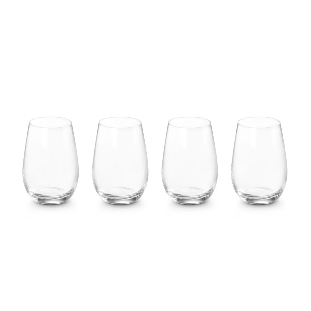 Bicchiere Acqua In Vetro Set 4 Pz