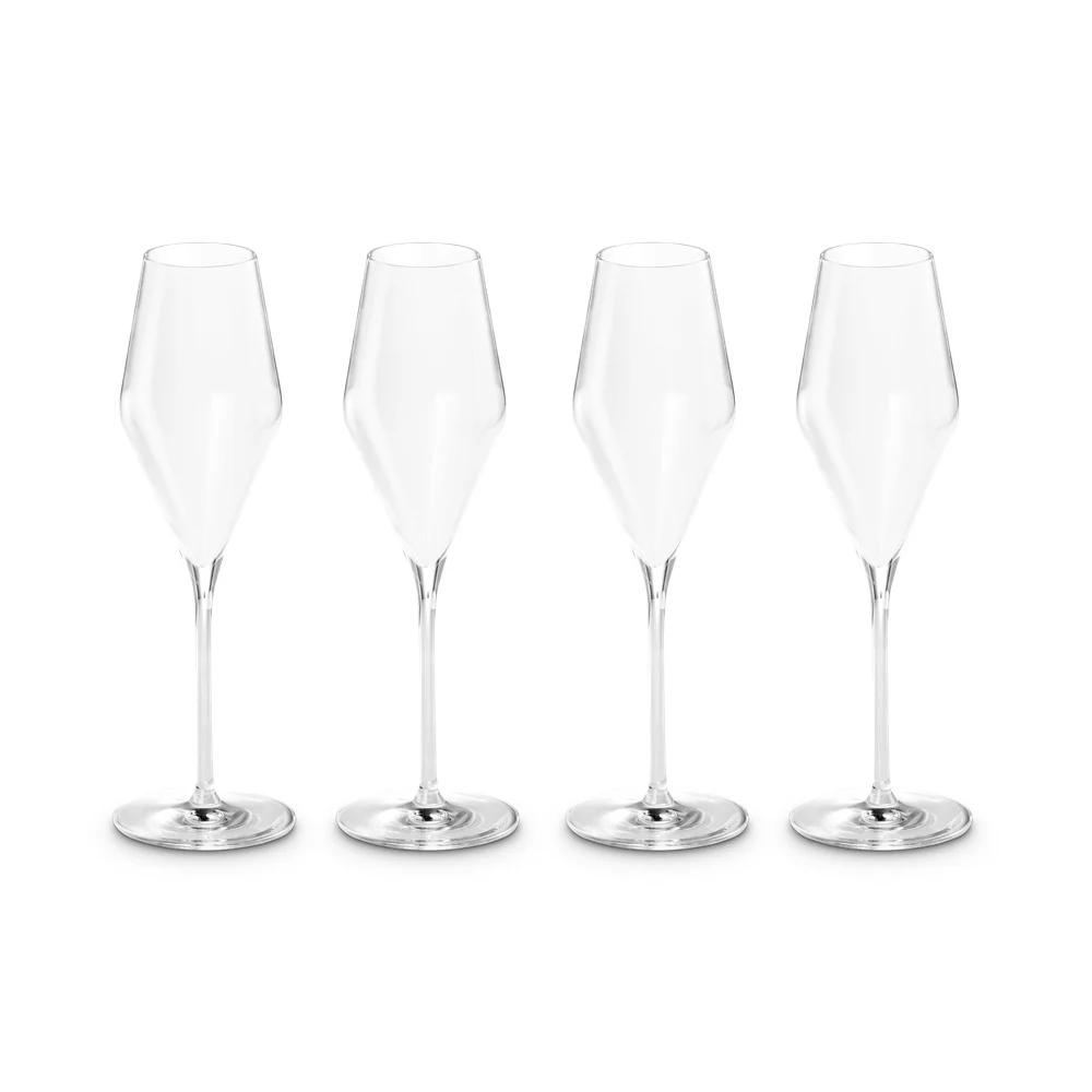 Calice Flute In Vetro Set 4 Pz