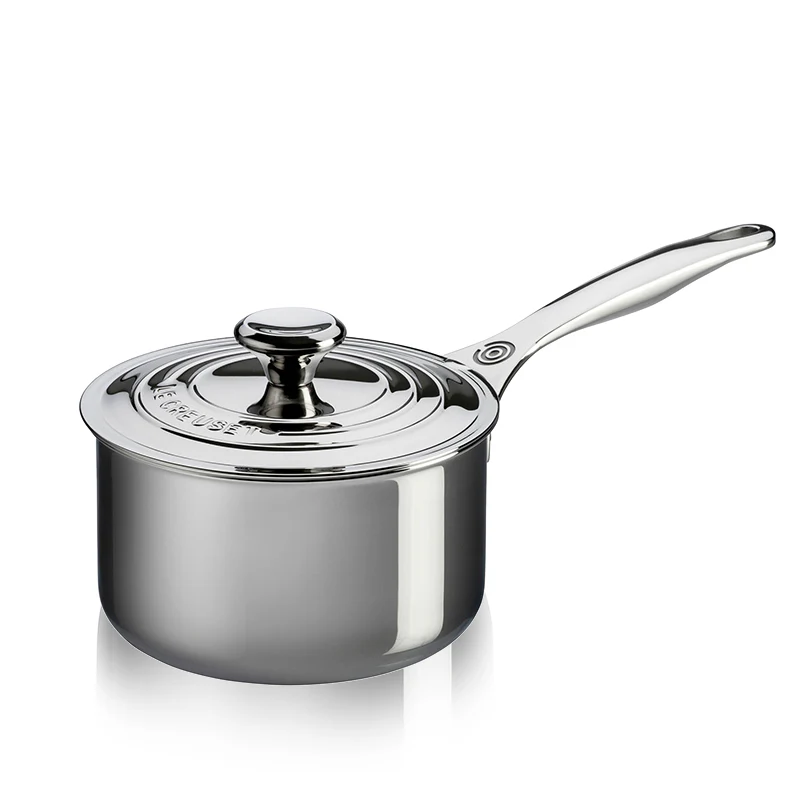 Casseruola Con Manico In Acciaio Inox Con Coperchio - Image 4