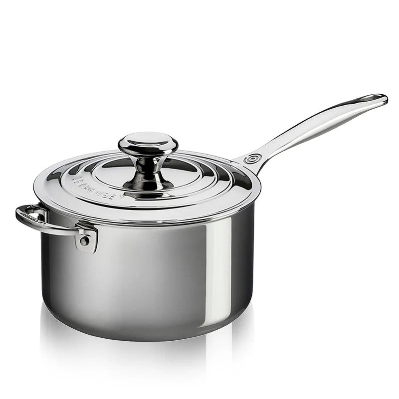 Casseruola Con Manico In Acciaio Inox Con Coperchio - Image 7