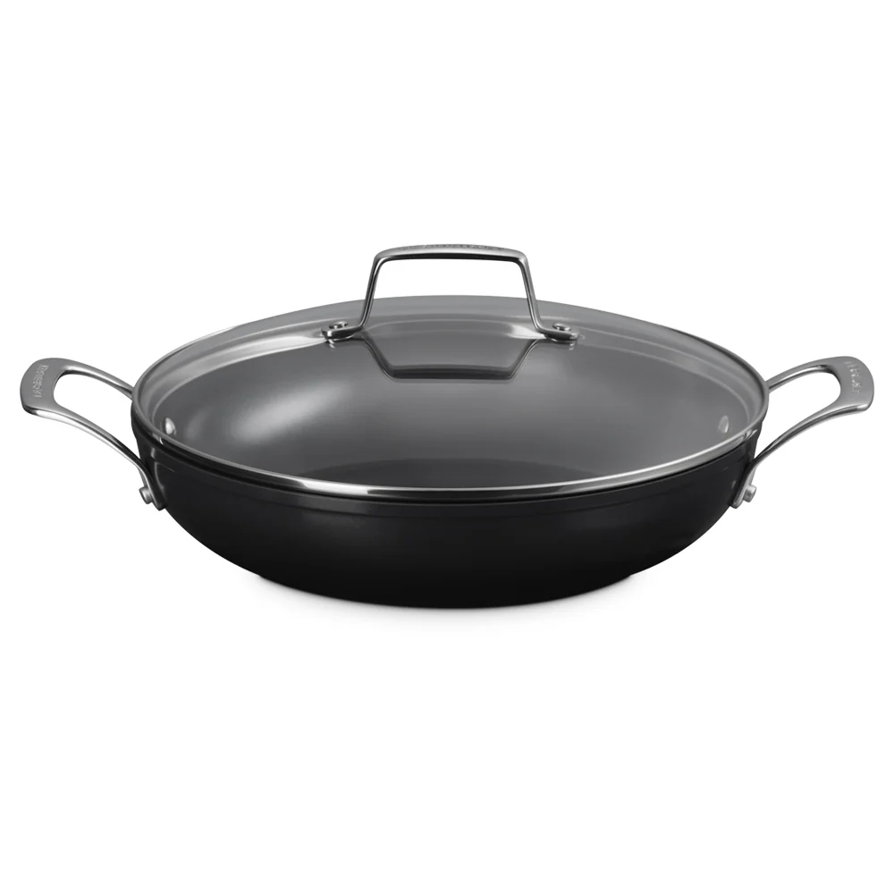 Essential Tegame Basso con Coperchio Antiaderente Con Rivestimento In Ceramica In Acciaio Inox