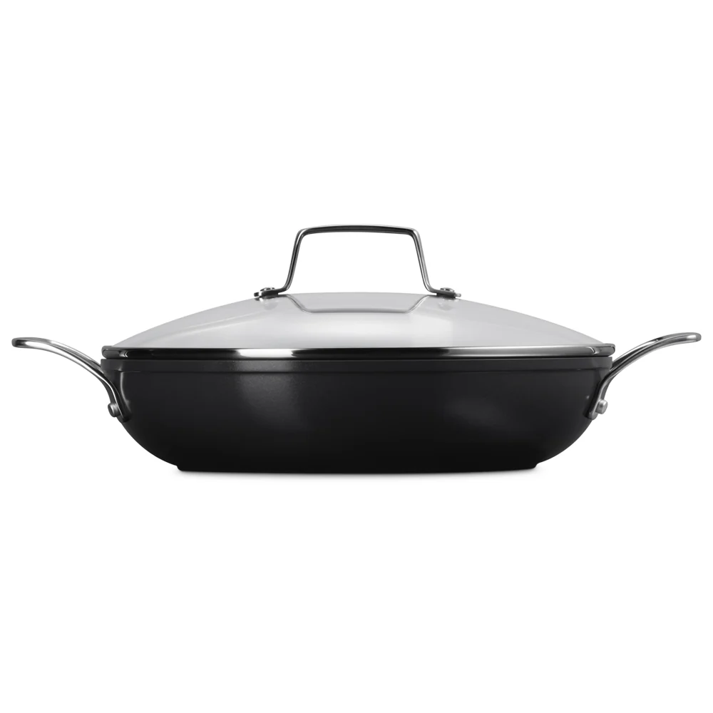 Essential Tegame Basso con Coperchio Antiaderente Con Rivestimento In Ceramica In Acciaio Inox - Image 4