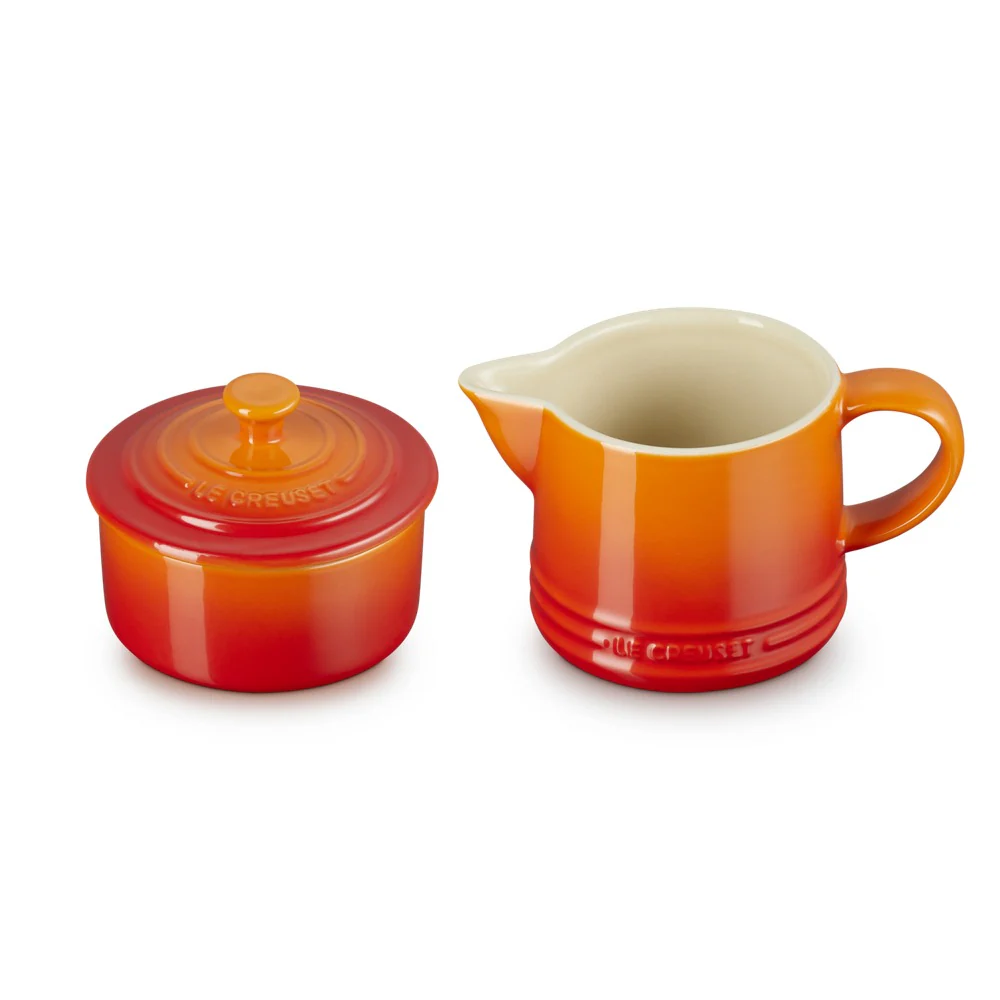 Evolution Set Latte & Zucchero Lattiera 30 cl con Barattolo Zucchero In Gres Vetrificato Set 2 Pz - Image 2