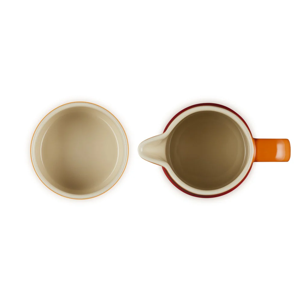 Evolution Set Latte & Zucchero Lattiera 30 cl con Barattolo Zucchero In Gres Vetrificato Set 2 Pz - Image 4