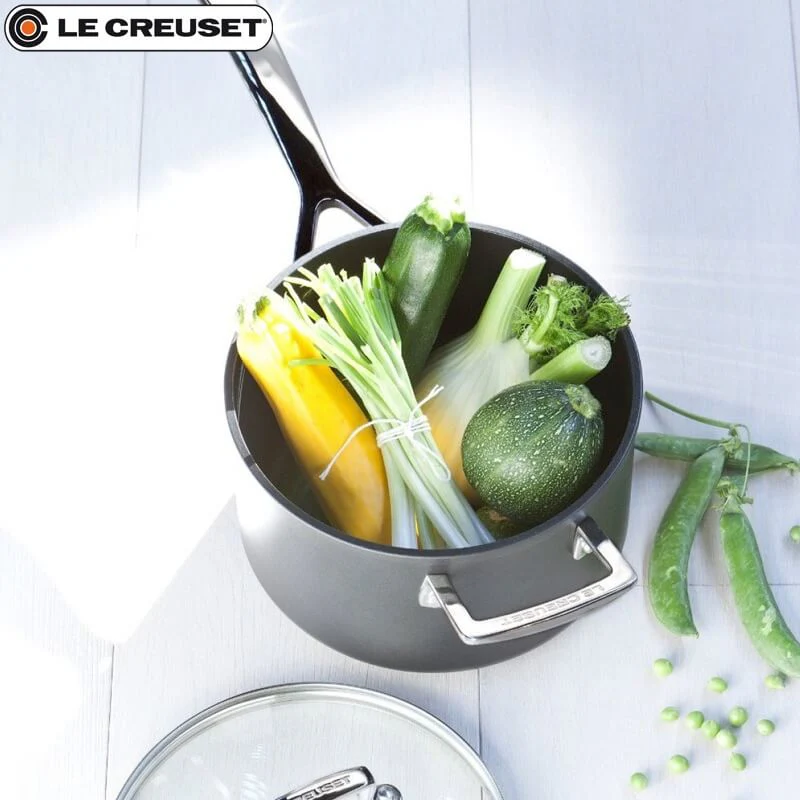 Les Forgées Casseruola Con Manico Antiaderente In Alluminio Con Manico e Coperchio - Image 3