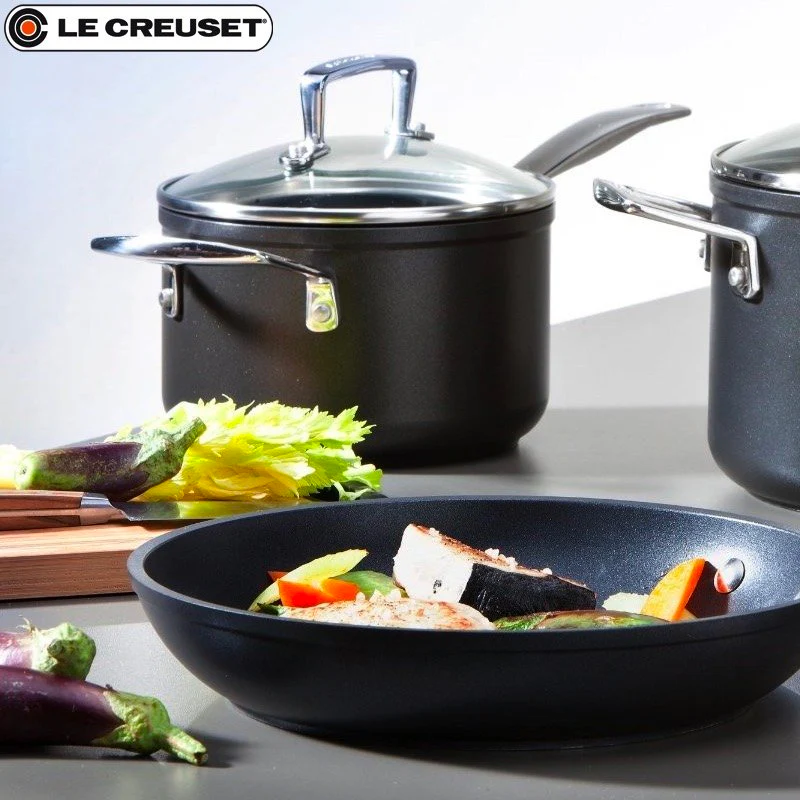 Les Forgées Set Casseruole In Alluminio Antiaderente - Set 3 Pz - Image 2