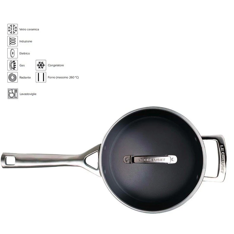 Les Forgées Set Casseruole In Alluminio Antiaderente - Set 3 Pz - Image 3