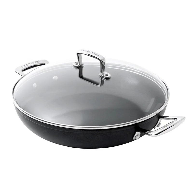 Les Forgées Tegame Basso Antiaderente In Alluminio Con Coperchio - Image 7