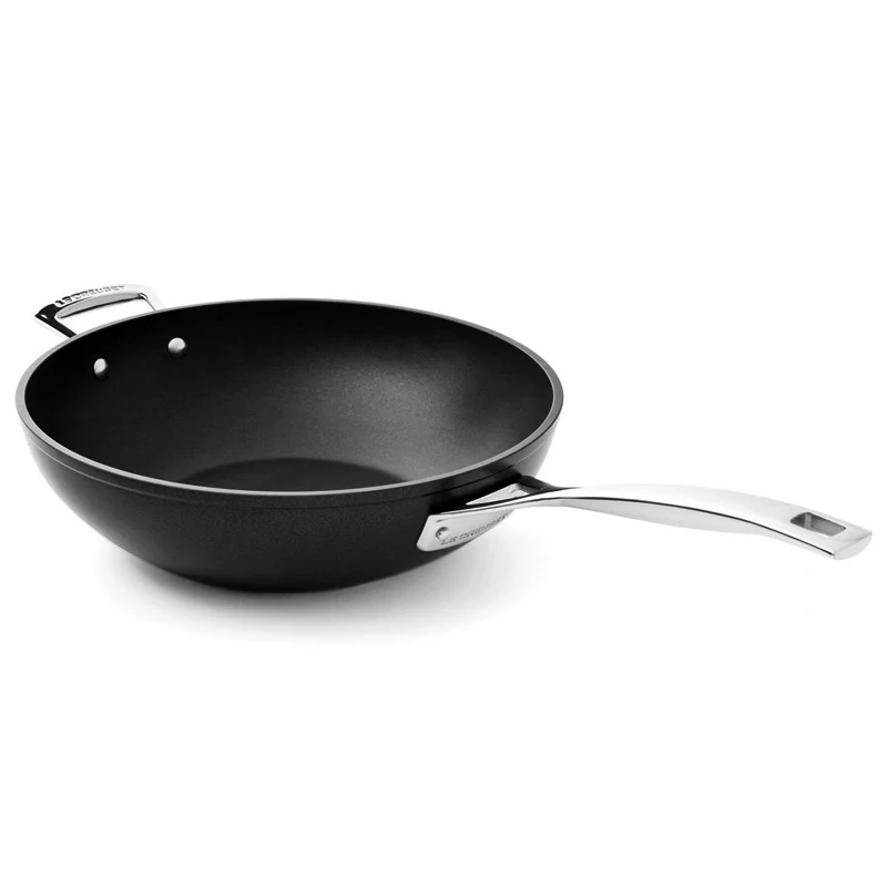 Les Forgées Wok Antiaderente In Alluminio Con Manico - Image 4