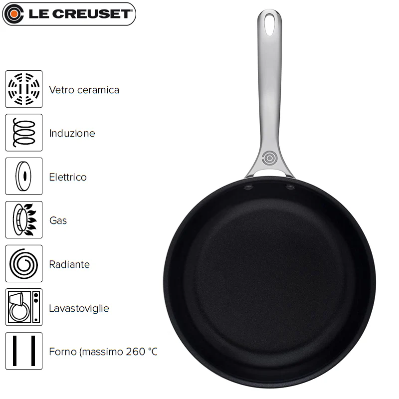Padella Bassa Antiaderente In Acciaio Inox - Image 9