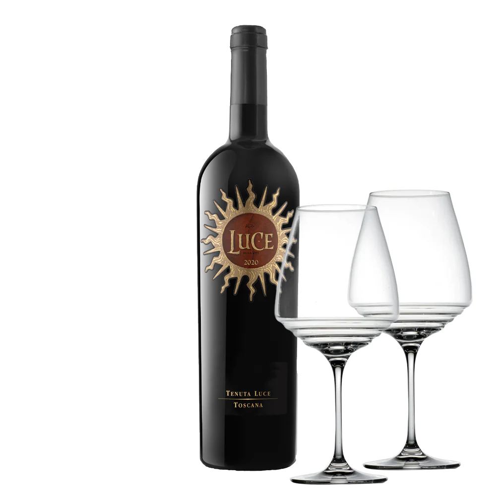 LUCE 2020 Toscana IGT + 2 Zafferano Nuove Esperienze Calici Vino Rosso 80 Cl - Image 2