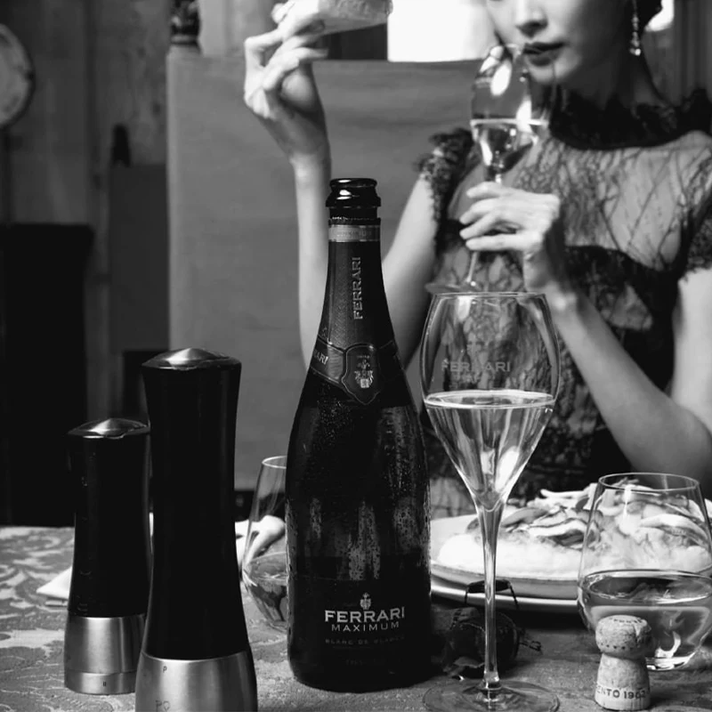 Maximum Blanc De Blancs Trento DOC Magnum Cantine Ferrari - Image 2