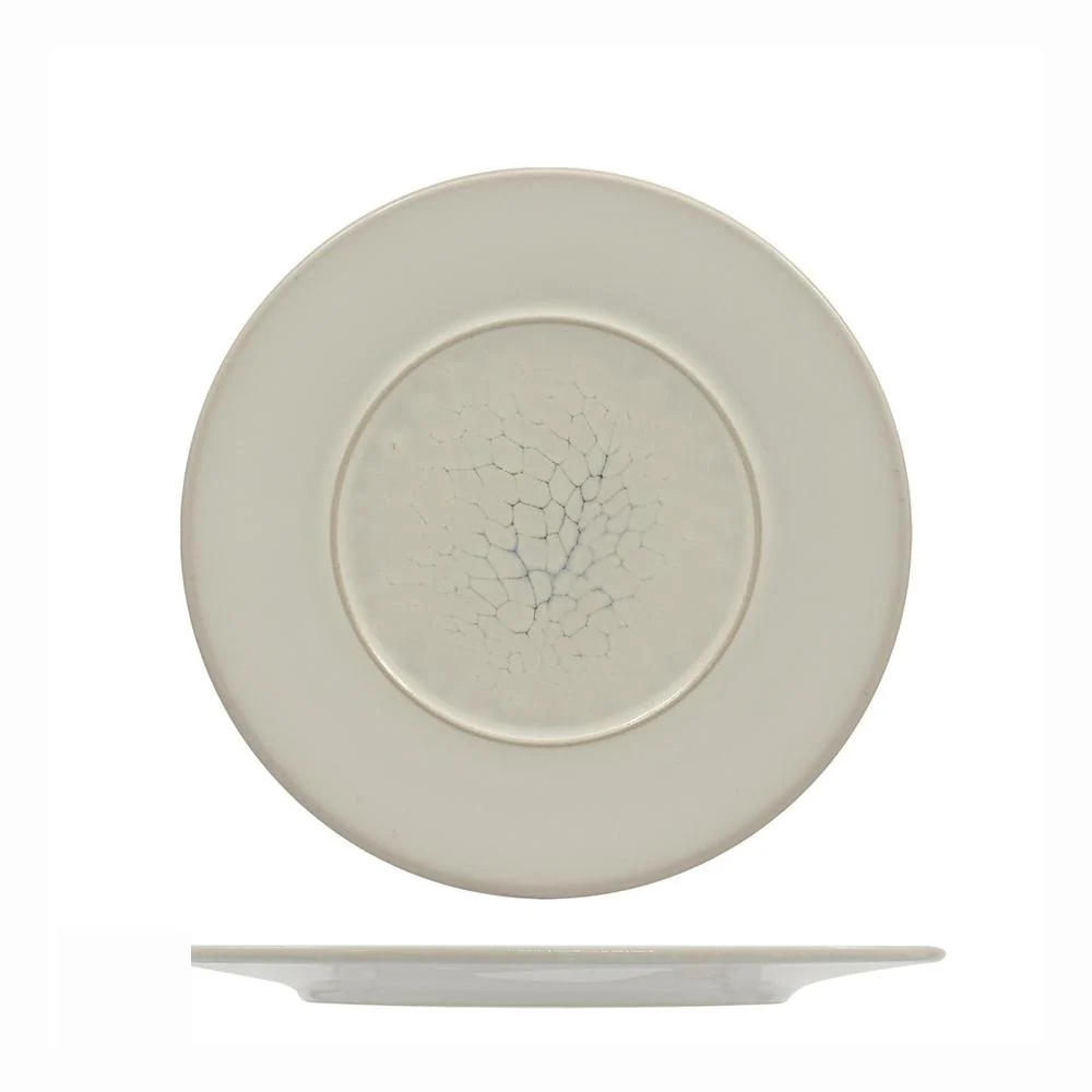 Luz Piatto Piano Con Falda Decorato In Gres porcellanato Set 6 Pz - Image 2