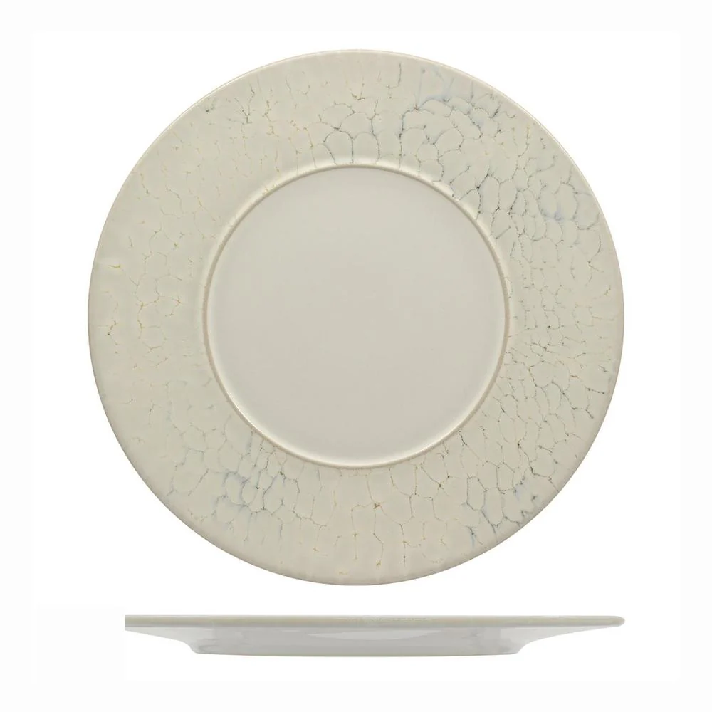 Luz Piatto Piano Con Falda Decorato In Gres porcellanato Set 6 Pz - Image 3