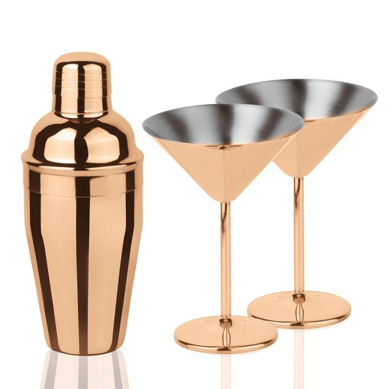 Martini Set Mixology In Acciaio Inox Set 3 Pz
