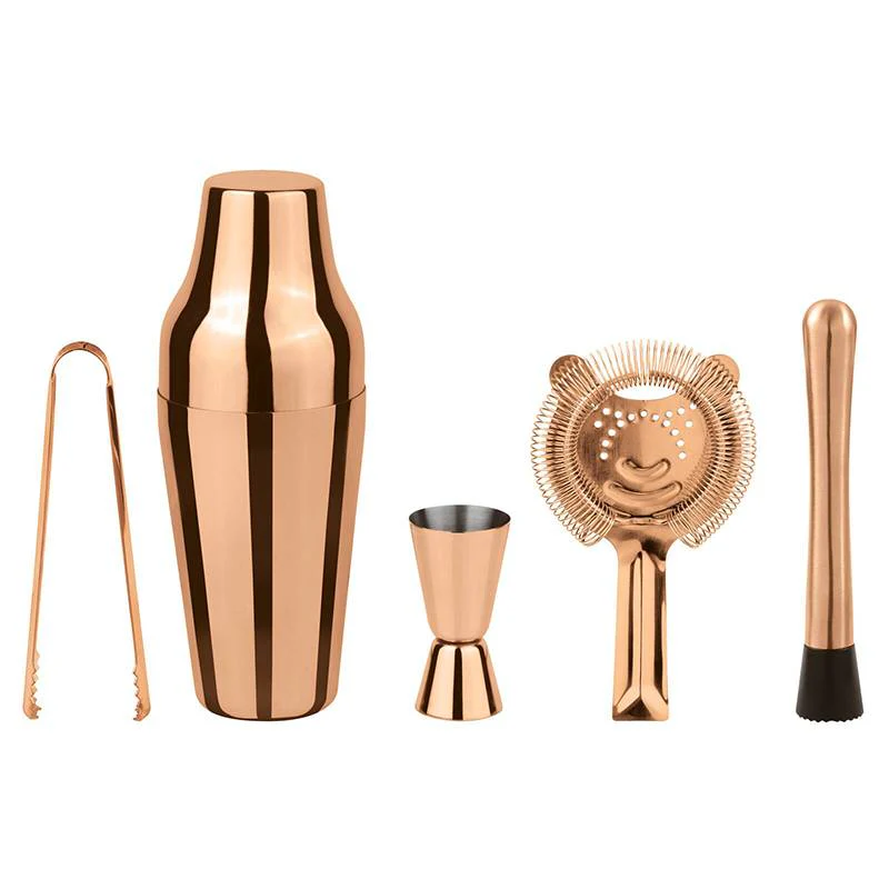 Parisienne Set Mixology In Acciaio Inox Set 5 Pz