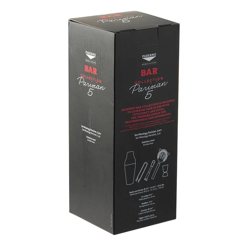 Parisienne Set Mixology In Acciaio Inox Set 5 Pz - Image 2