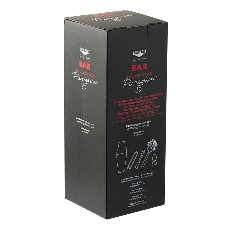 Parisienne Set Mixology In Acciaio Inox Set 5 Pz - Image 5