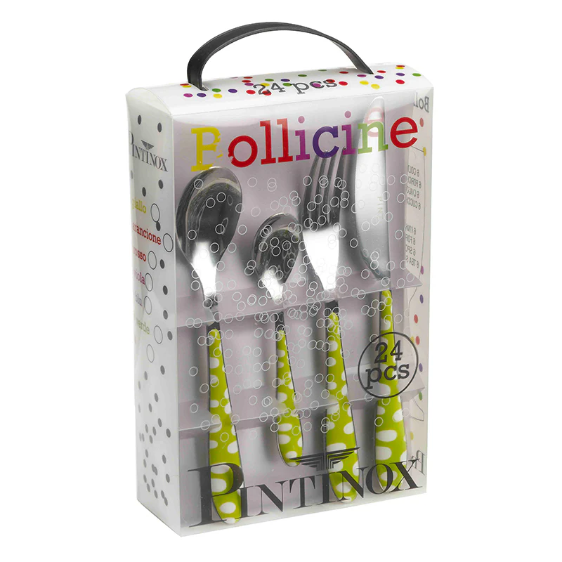 Bollicine Servizio Posate In Acciaio Inox - Set 24 Pz - Image 2