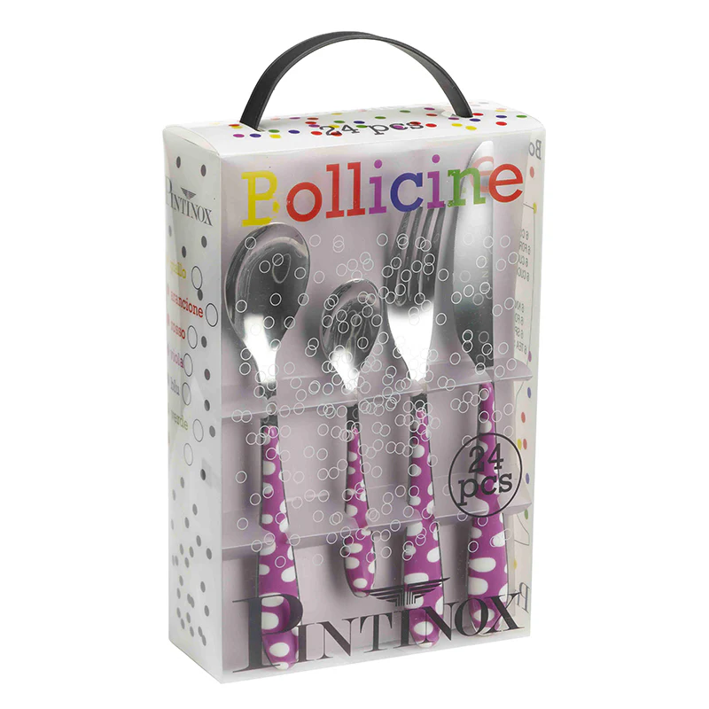 Bollicine Servizio Posate In Acciaio Inox - Set 24 Pz - Image 3