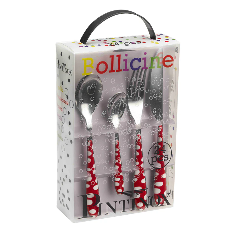 Bollicine Servizio Posate In Acciaio Inox - Set 24 Pz - Image 4