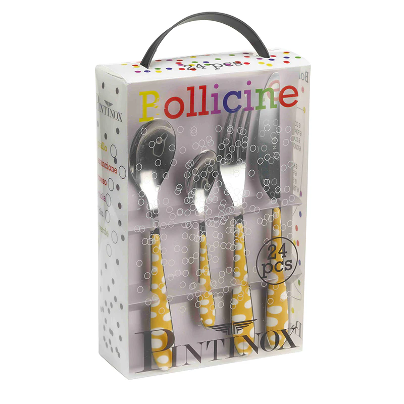 Bollicine Servizio Posate In Acciaio Inox - Set 24 Pz - Image 5