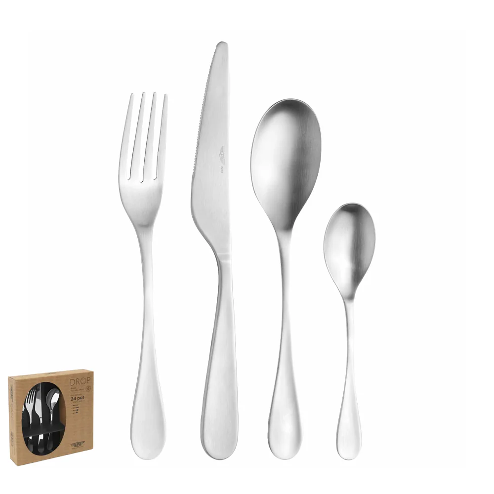 Drop Prima Servizio Posate In Acciaio Inox - Set 24 Pz - Image 7