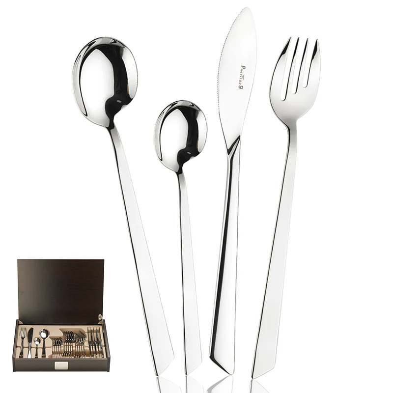 Euclide Servizio Posate In Acciaio Inox - Set 24 Pz