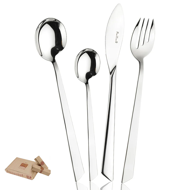 Euclide Servizio Posate In Acciaio Inox - Set 75 Pz - Image 3