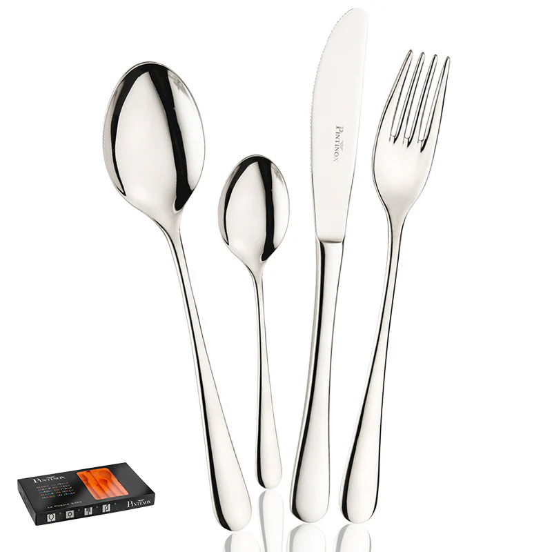 Hotel Servizio Posate In Acciaio Inox - Set 24 Pz - Image 5