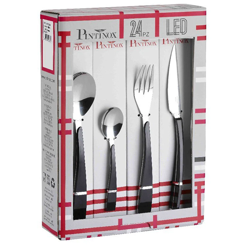 Led Servizio Posate In Acciaio Inox - Set 24 Pz - Image 2