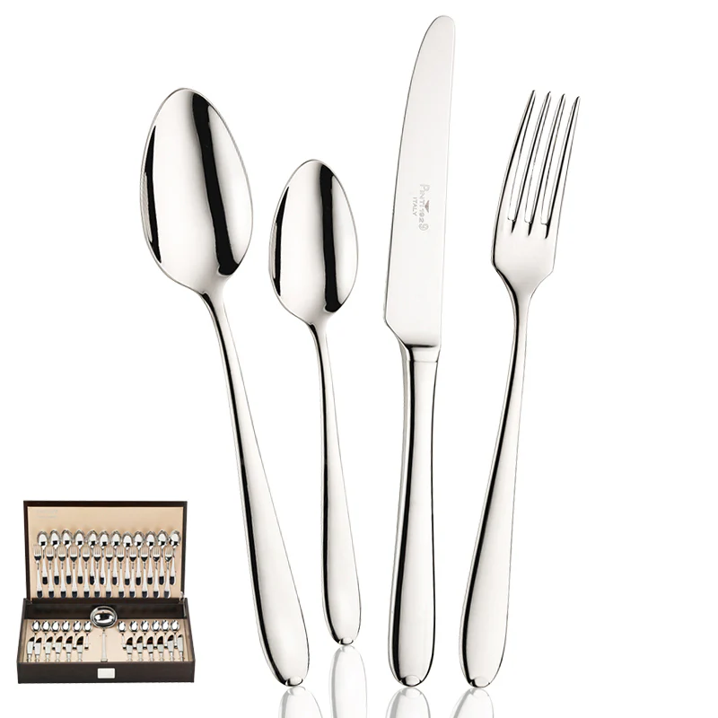 Palladium Servizio Posate In Acciaio Inox - Set 49 Pz