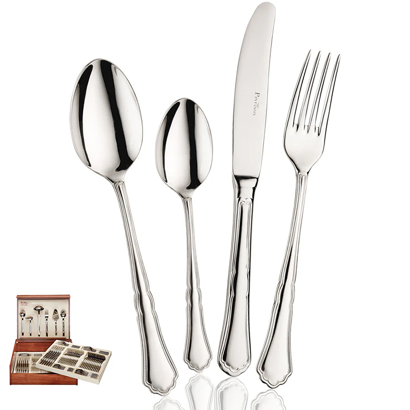 Settecento Servizio Posate In Acciaio Inox - Set 126 Pz