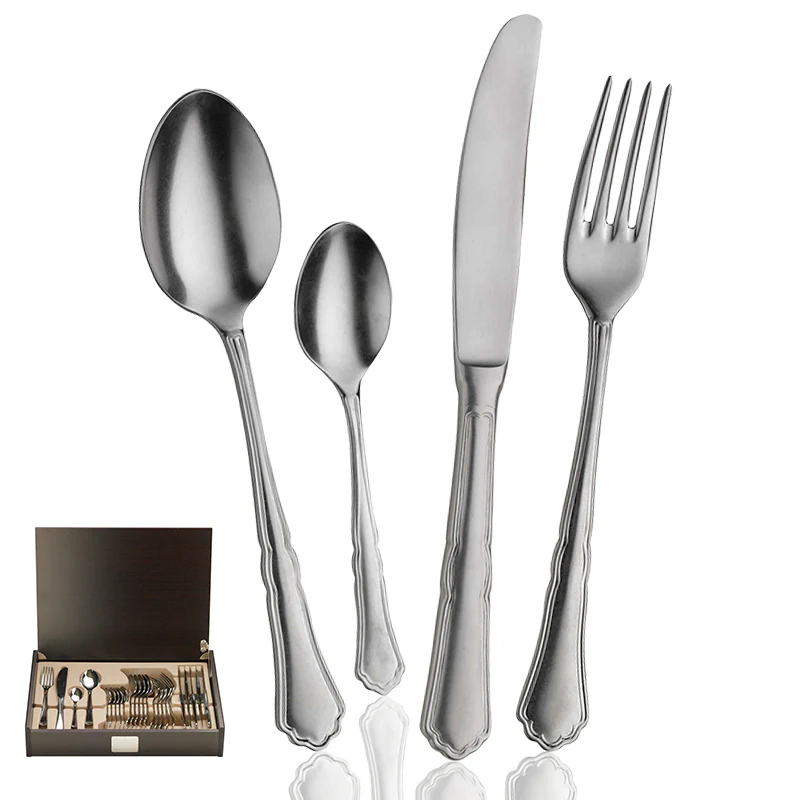 Settecento Servizio Posate In Acciaio Inox - Set 24 Pz - Image 25
