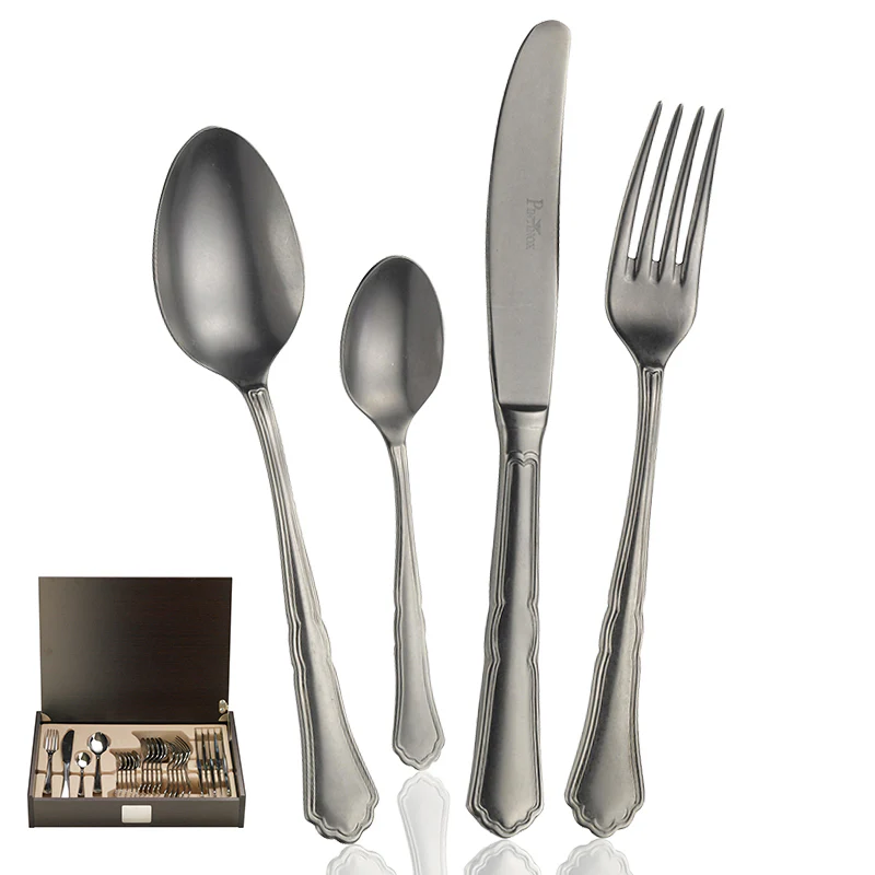 Settecento Servizio Posate In Acciaio Inox - Set 24 Pz - Image 9