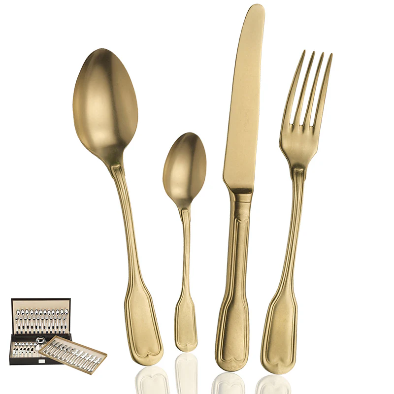 Vittoriale Servizio Posate In Acciaio Inox - Set 75 Pz