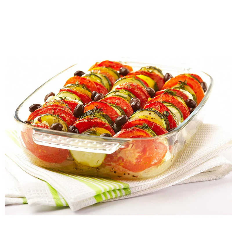 Classic Pirofila Rettangolare In Vetro Borosilicato - Set 2 Pz - Image 2